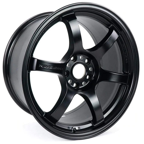 Gram Lights 57DR 18x9.5 +38 5-114.3 Semi Gloss Black Wheel  Product Name: GL 57DR Wheels