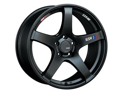 SSR GTV01 18x8.5 5x114.3 40mm Offset Flat Black Wheel 05-07 STI / 11+ tC