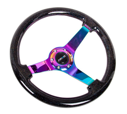 NRG Steering Wheel  Chrome/Blk Sparkle