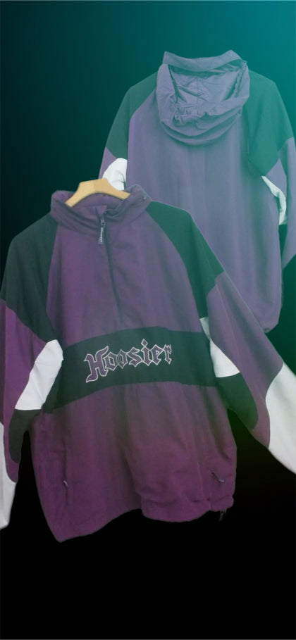 Hoosier Tire Racing Jacket XL Lightweight Sport Purple Black Windbreaker